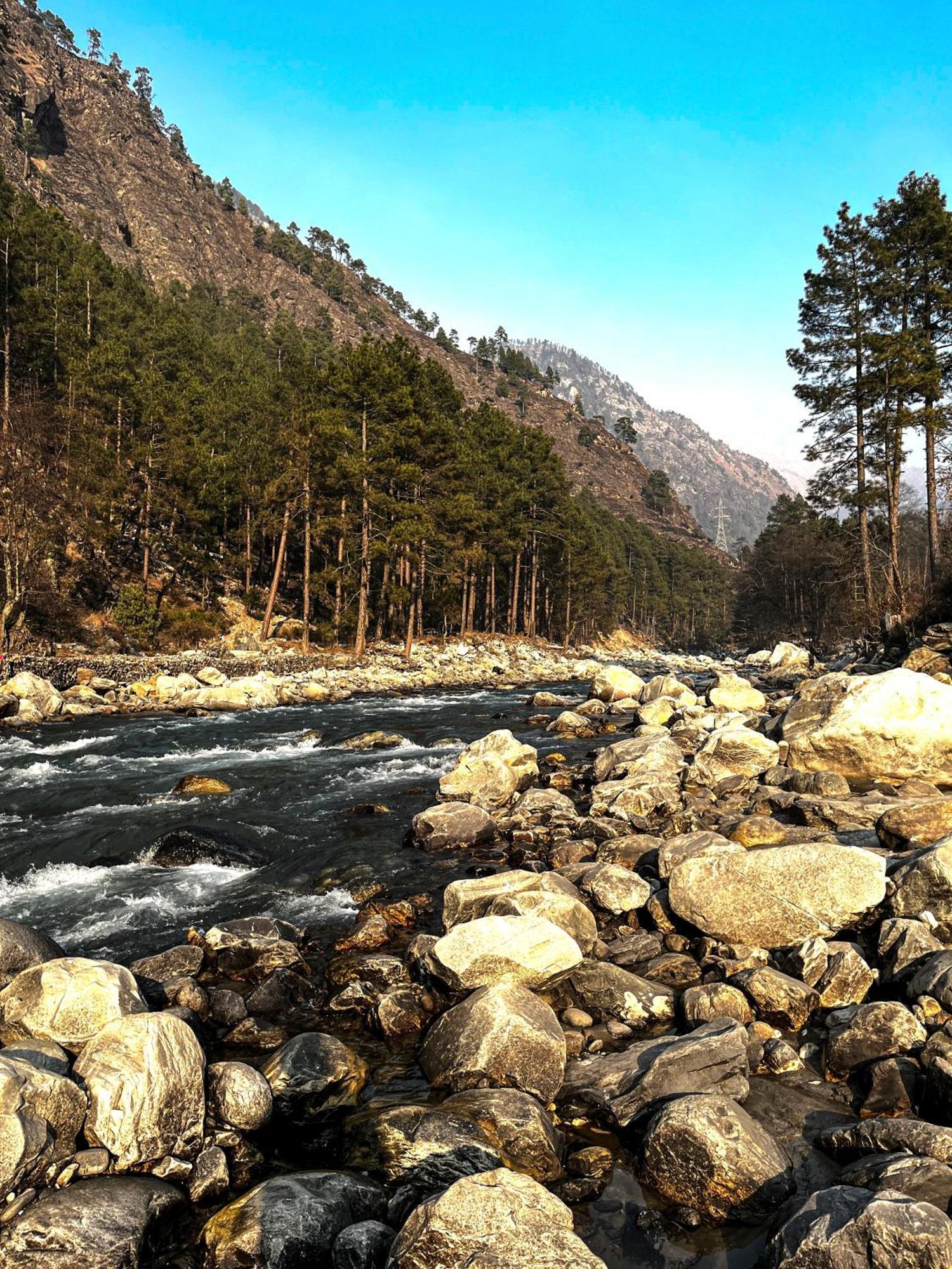 Hotel Mid Orchard Kasol L River Side -Pure Veg Hotel Eksteriør bilde