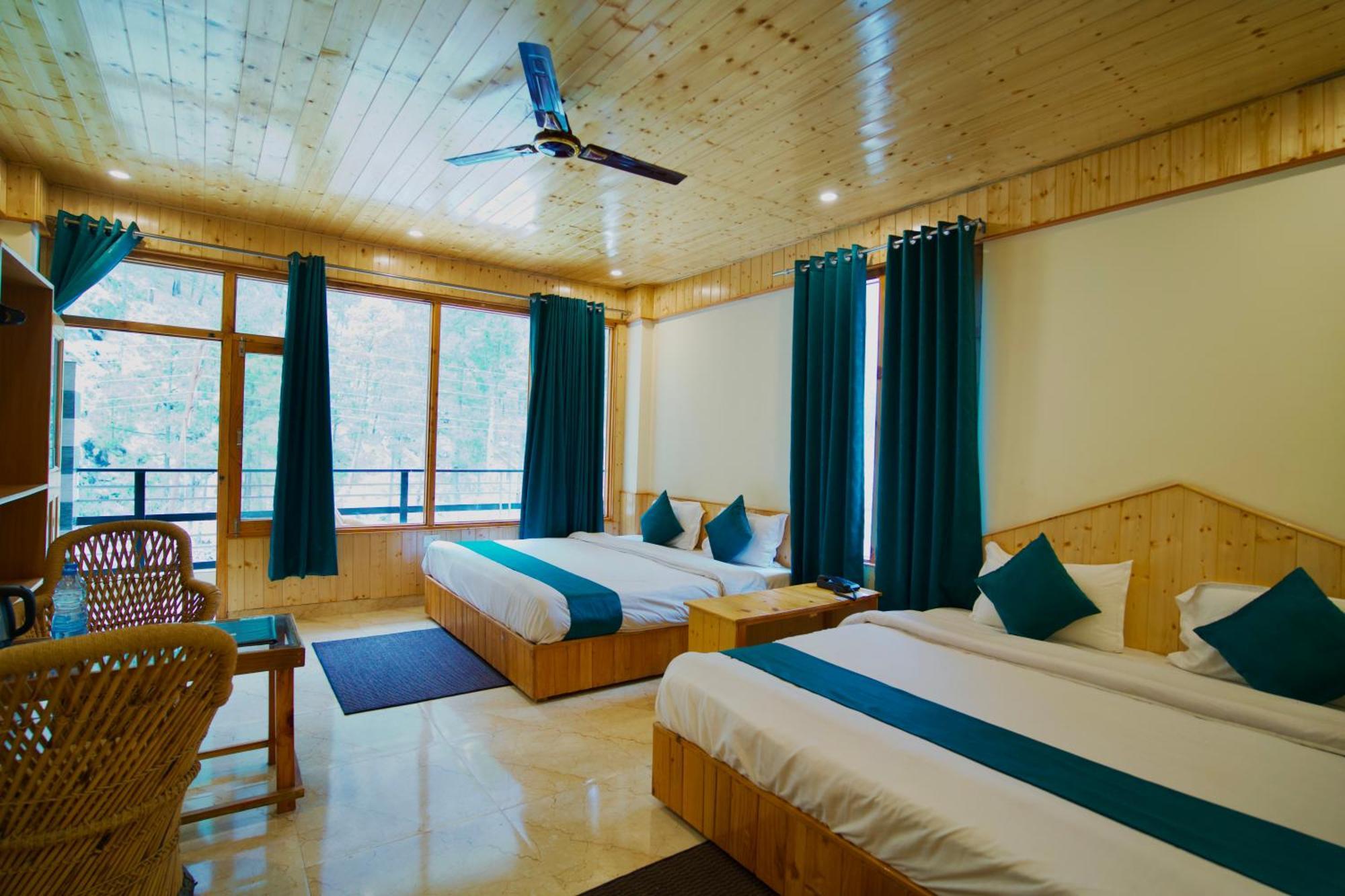 Hotel Mid Orchard Kasol L River Side -Pure Veg Hotel Eksteriør bilde